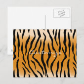 Tijger Stripes Pattern Thunder_Cove Briefkaart (Voorkant / Achterkant)