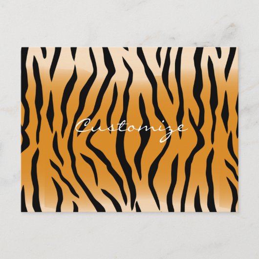 Tijger Stripes Pattern Thunder_Cove Briefkaart (Voorkant)