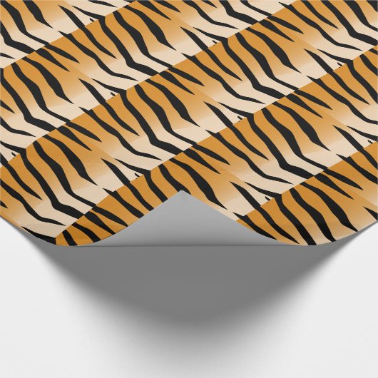 Tijger Stripes Pattern Thunder_Cove Cadeaupapier (Hoek)