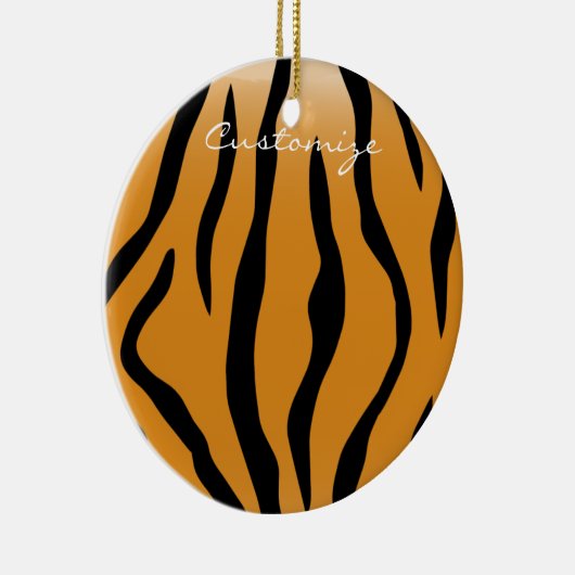 Tijger Stripes Pattern Thunder_Cove Keramisch Ornament (Rechts)