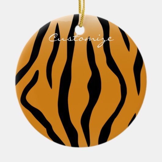 Tijger Stripes Pattern Thunder_Cove Keramisch Ornament (Voorkant)