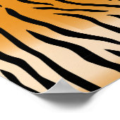 Tijger Stripes Pattern Thunder_Cove Poster (Hoek)