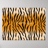 Tijger Stripes Pattern Thunder_Cove Poster (Voorkant)