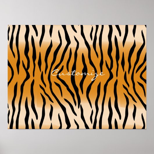 Tijger Stripes Pattern Thunder_Cove Poster (Voorkant)