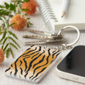 Tijger Stripes Pattern Thunder_Cove Sleutelhanger (Voorkant Rechts)