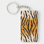 Tijger Stripes Pattern Thunder_Cove Sleutelhanger (Voorkant)