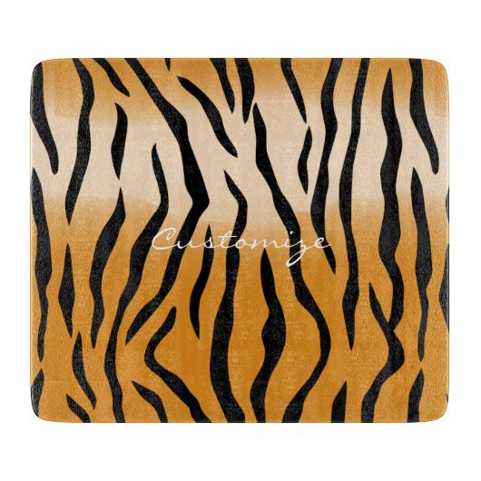 Tijger Stripes Pattern Thunder_Cove Snijplank (Voorkant)