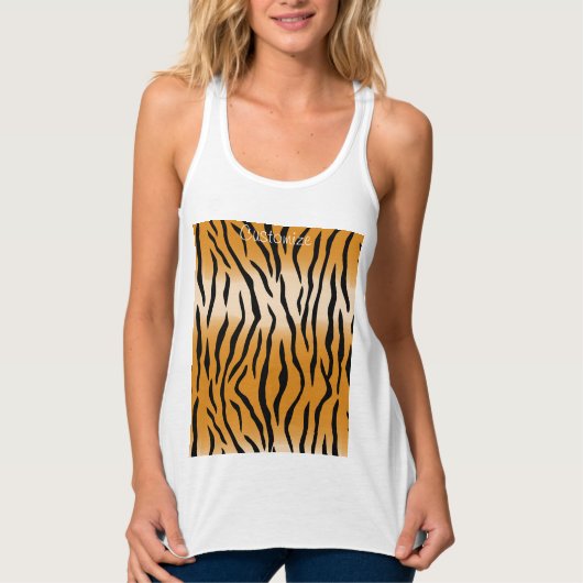 Tijger Stripes Pattern Thunder_Cove Tanktop (Voorkant)