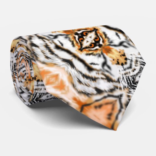 Tijger Stripes Stropdas Modern ontwerp (Opgerold)