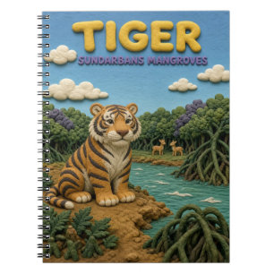 Tijger Sundarbans Mangroven Modern KlayKoo Notitieboek