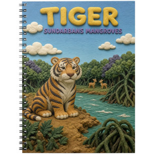 Tijger Sundarbans Mangroven Modern KlayKoo Notitieboek