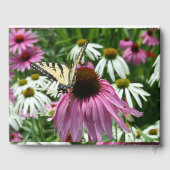 Tijger Swallowtail Butterfly Coneflower Gastenboek (Achterkant)