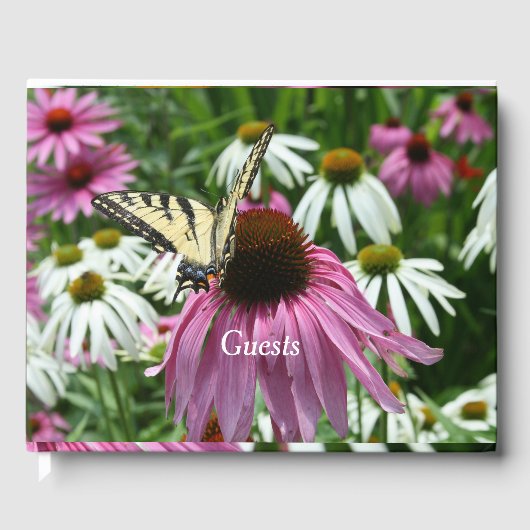 Tijger Swallowtail Butterfly Coneflower Gastenboek (Voorkant)