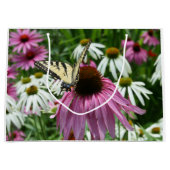 Tijger Swallowtail Butterfly Coneflower Gift Bag Groot Cadeauzakje (Voorkant)