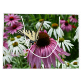 Tijger Swallowtail Butterfly Coneflower Gift Bag Groot Cadeauzakje (Achterkant)