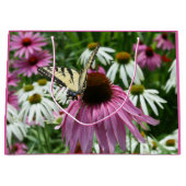 Tijger Swallowtail Butterfly Coneflower Gift Bag Groot Cadeauzakje (Voorkant)