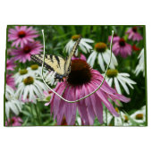 Tijger Swallowtail Butterfly Coneflower Gift Bag Groot Cadeauzakje (Voorkant)