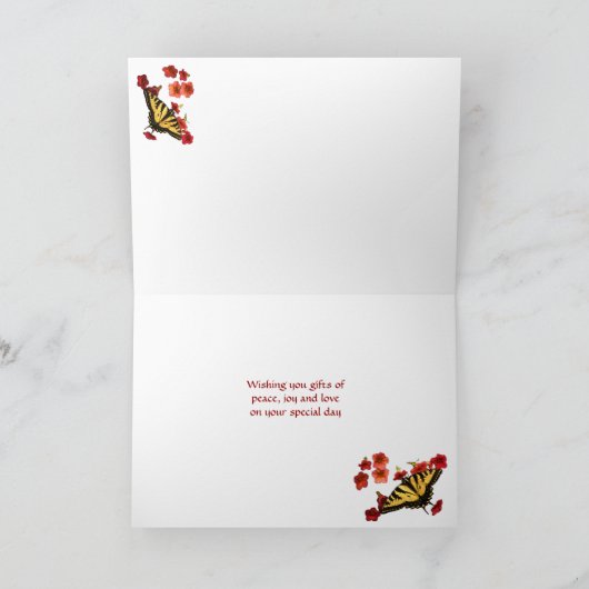 Tijger Swallowtail op de Rode Moederdag van Kaart (Binnen)