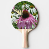 Tijger Swallowtail Vlinder Bloem Pong Paddle Tafeltennisbatje (Voorkant)