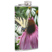 Tijger Swallowtail Vlinder Coneflower Drink Flask Heupfles (Rechts)