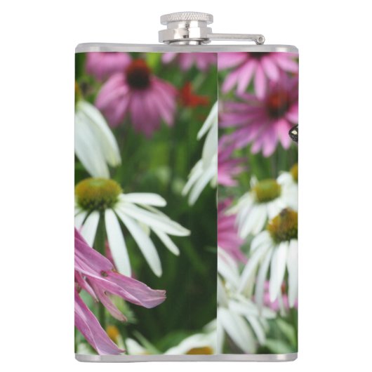 Tijger Swallowtail Vlinder Coneflower Drink Flask Heupfles (Achterkant)