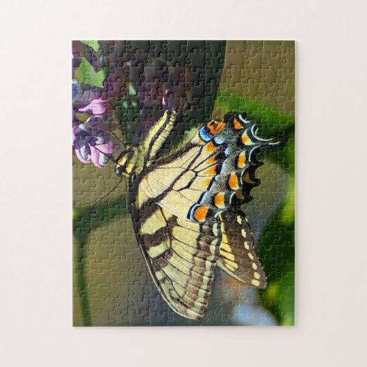 Tijger Swallowtail Vlinder op Lila puzzel Legpuzzel (Verticaal)