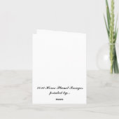 Tijger Swallowtail vlinder op oor van muilezel Kaart (Achterkant)