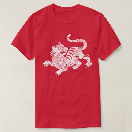 Tijger T-shirt met patroon (Design voorkant)