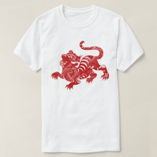 Tijger T-shirt met patroon