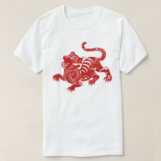 Tijger T-shirt met patroon (Design voorkant)