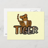 Tijger T-shirts en cadeautjes Briefkaart (Voorkant / Achterkant)