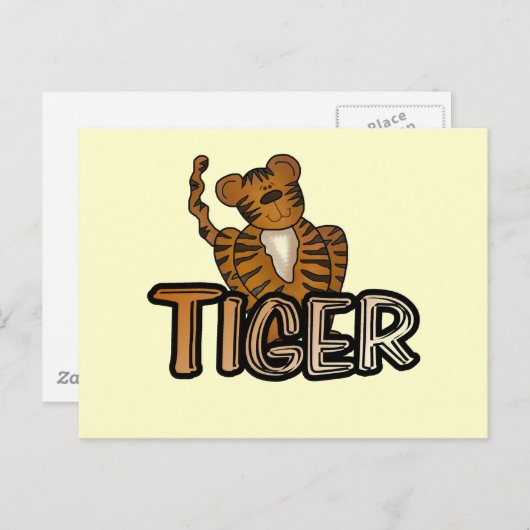 Tijger T-shirts en cadeautjes Briefkaart (Voorkant / Achterkant)