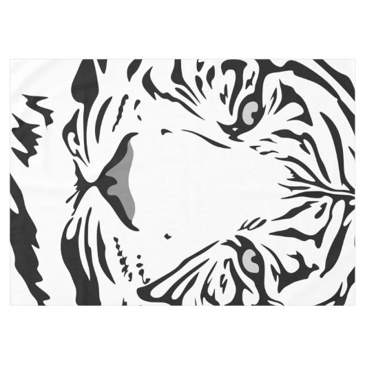 tijger tafelkleed (Voorkant (Horizontaal))