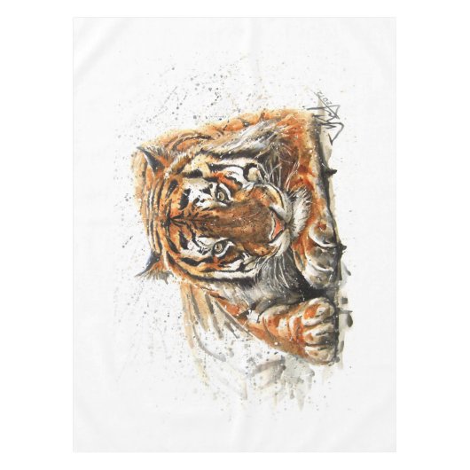 tijger tafelkleed (Voorkant)