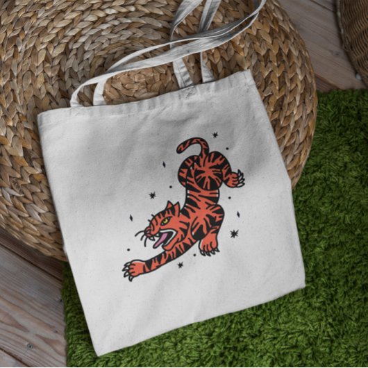 Tijger Tattoo Canvas tas