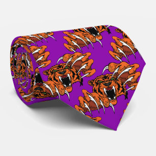 Tijger Team Mascotte Football Basketbal Necktie Stropdas