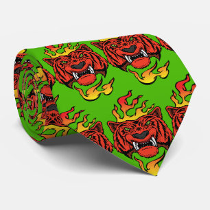 Tijger Team Mascotte Football Basketbal Necktie Stropdas