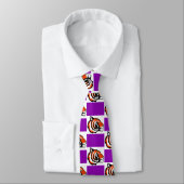 Tijger Team Mascotte Football Basketbal Necktie Stropdas (Gebonden)