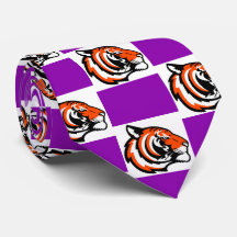Tijger Team Mascotte Football Basketbal Necktie