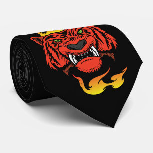 Tijger Team Mascotte Football Basketbal Necktie Stropdas
