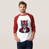 Tijger Tee Stijl Pop T-shirt (Voorkant volledig)