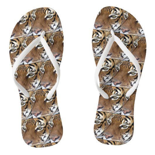 Tijger Teenslippers (Voetbed)
