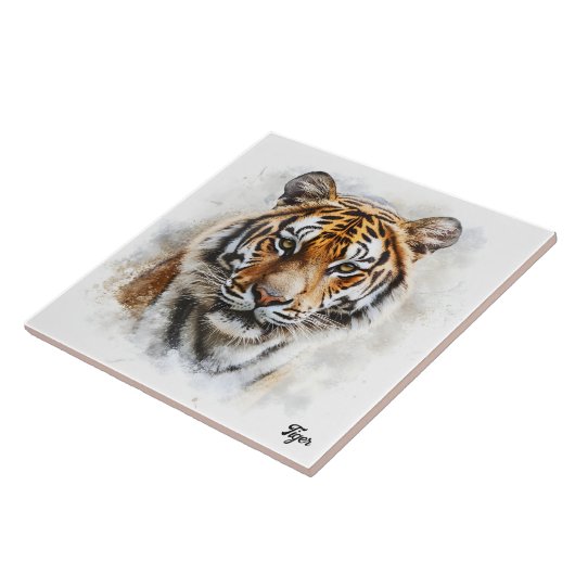 tijger tegeltje (Zijkant)