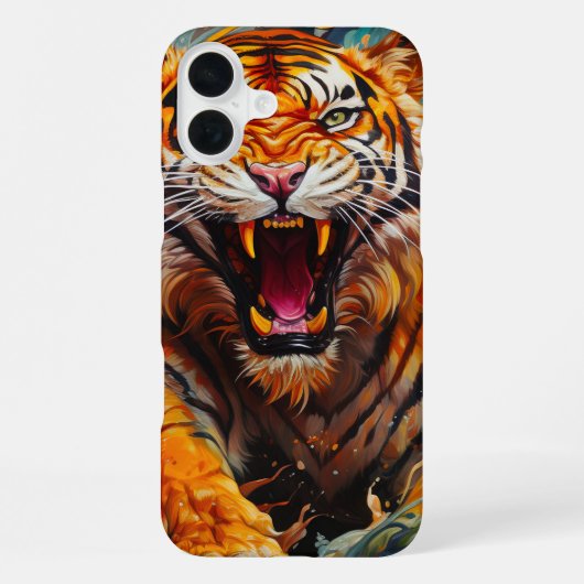 Tijger telefoonhoesje iPhone hoesje (Achterkant)