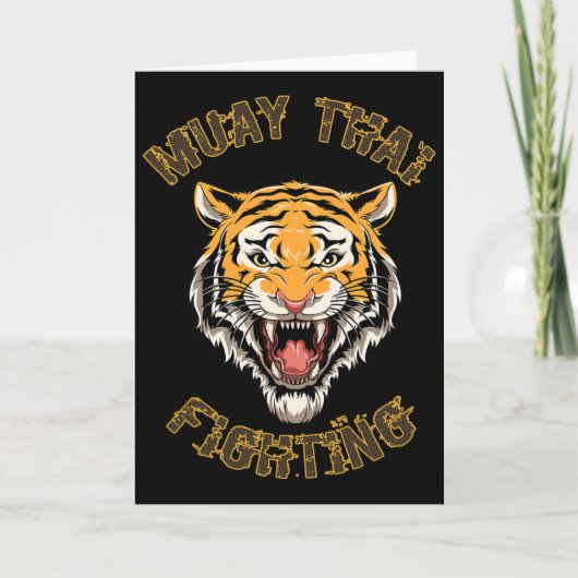 Tijger Thai-boksen en kickboksen Kaart (Voorkant)