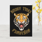Tijger Thai-boksen en kickboksen Kaart (Gele Bloem)