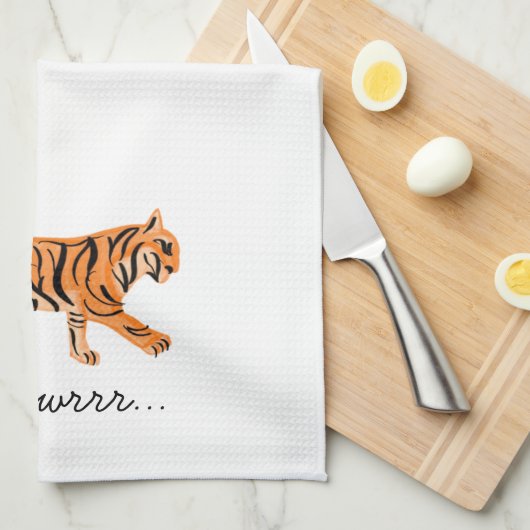 tijger theedoek (Quarter Fold)