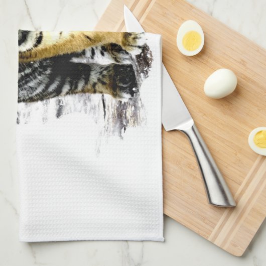 tijger theedoek (Quarter Fold)