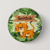 Tijger thema custom Button Badge (Voorkant)