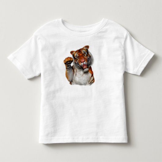 Tijger, Tiger Toddler Kinder Shirts (Voorkant)